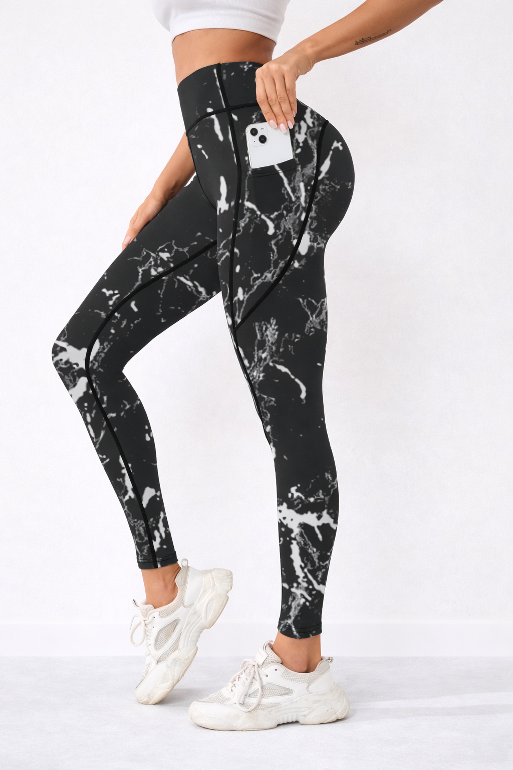 Klosonfy Sculpt High-Waist Printed Leggings