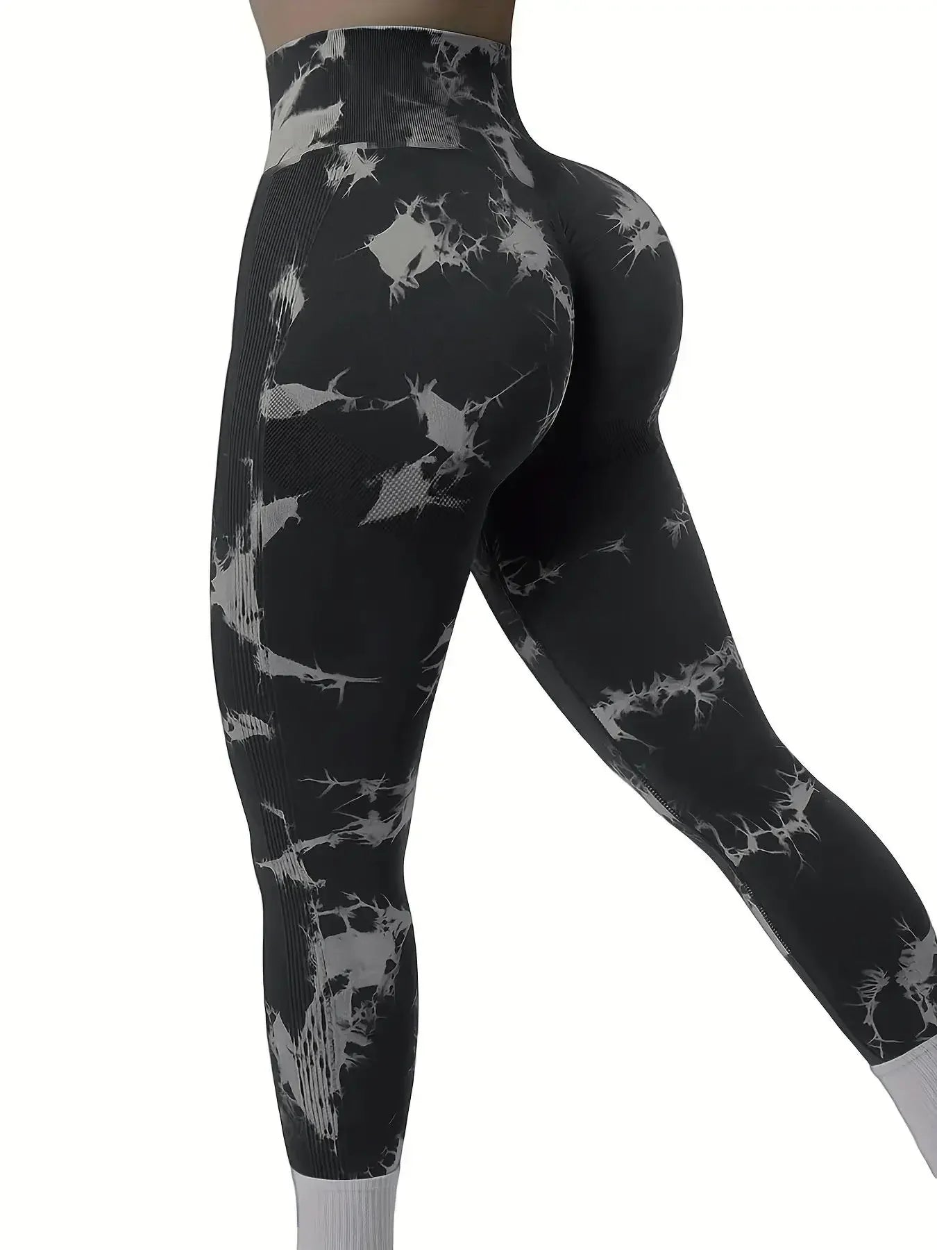 Klosonfy Seamless Tie-Dye Sculpt Leggings