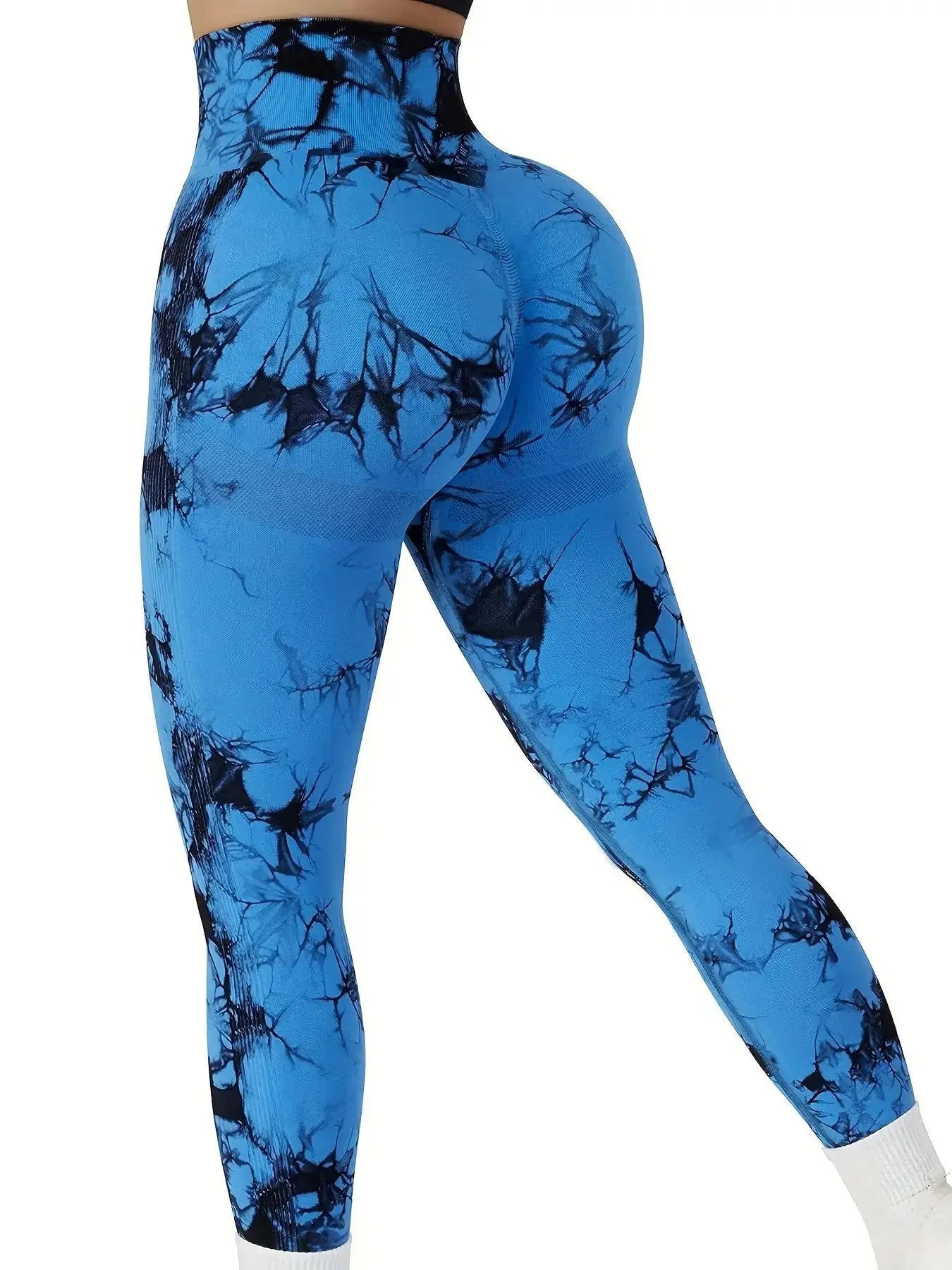 Klosonfy Seamless Tie-Dye Sculpt Leggings