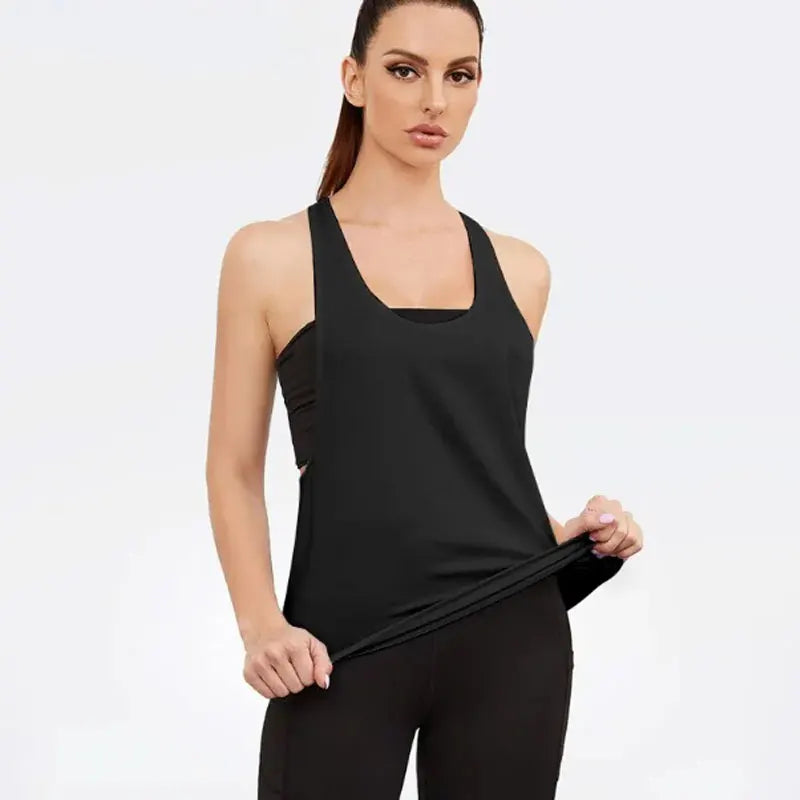 Klosonfy Sculpt Seamless Open-Back Training Tank