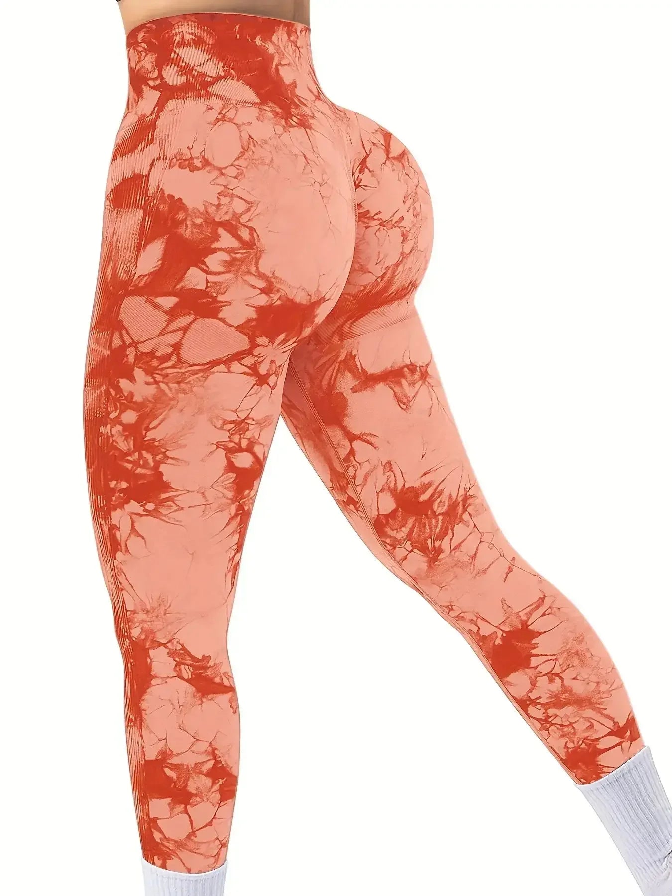 Klosonfy Seamless Tie-Dye Sculpt Leggings