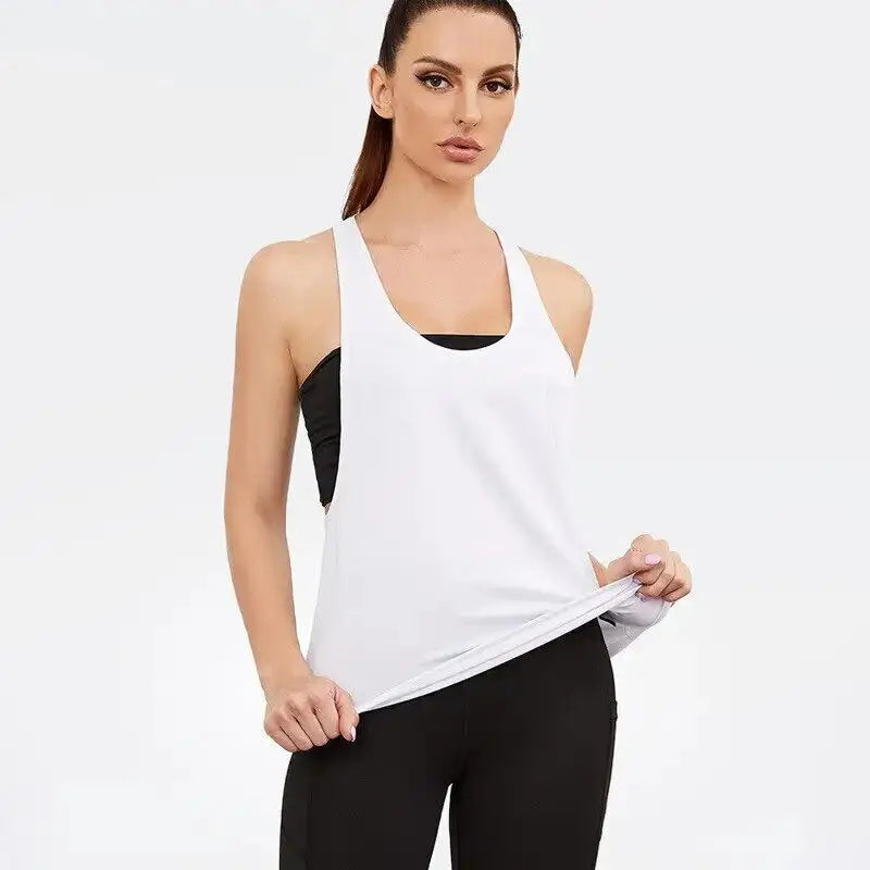 Klosonfy Sculpt Seamless Open-Back Training Tank
