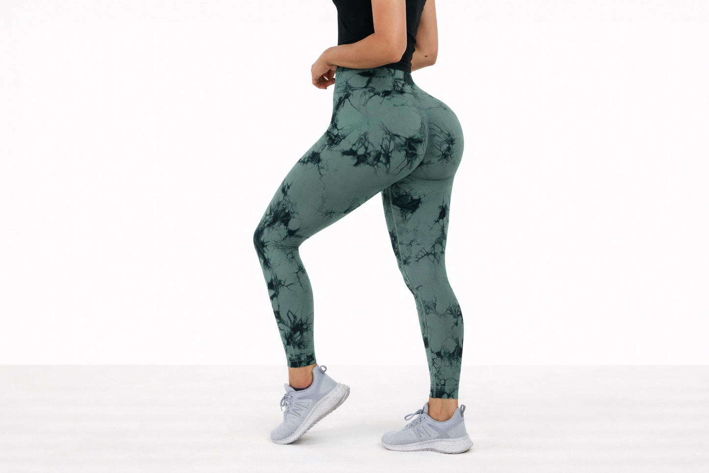 Klosonfy Seamless Tie-Dye Sculpt Leggings
