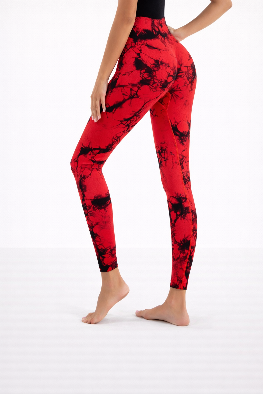 Klosonfy Seamless Tie-Dye Sculpt Leggings