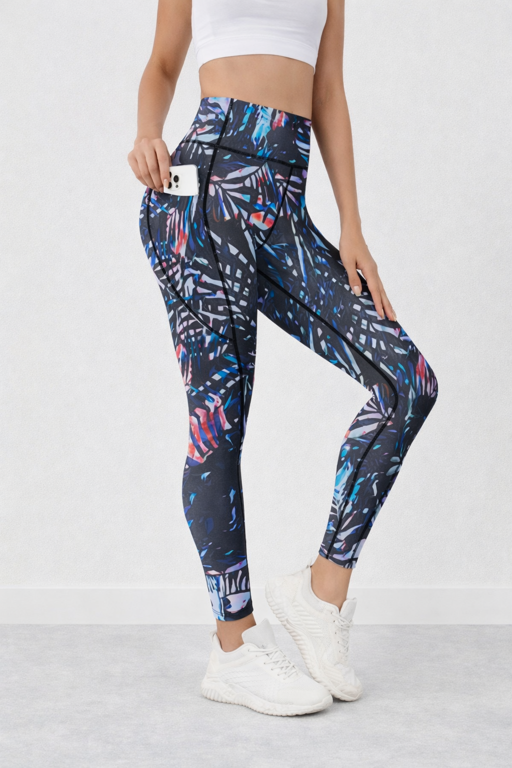 Klosonfy Sculpt High-Waist Printed Leggings