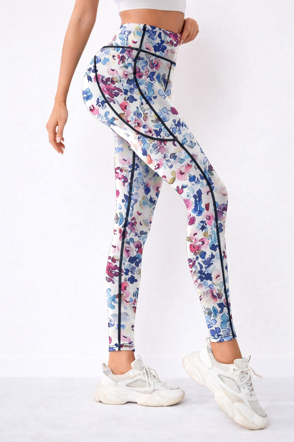 Klosonfy Sculpt High-Waist Printed Leggings