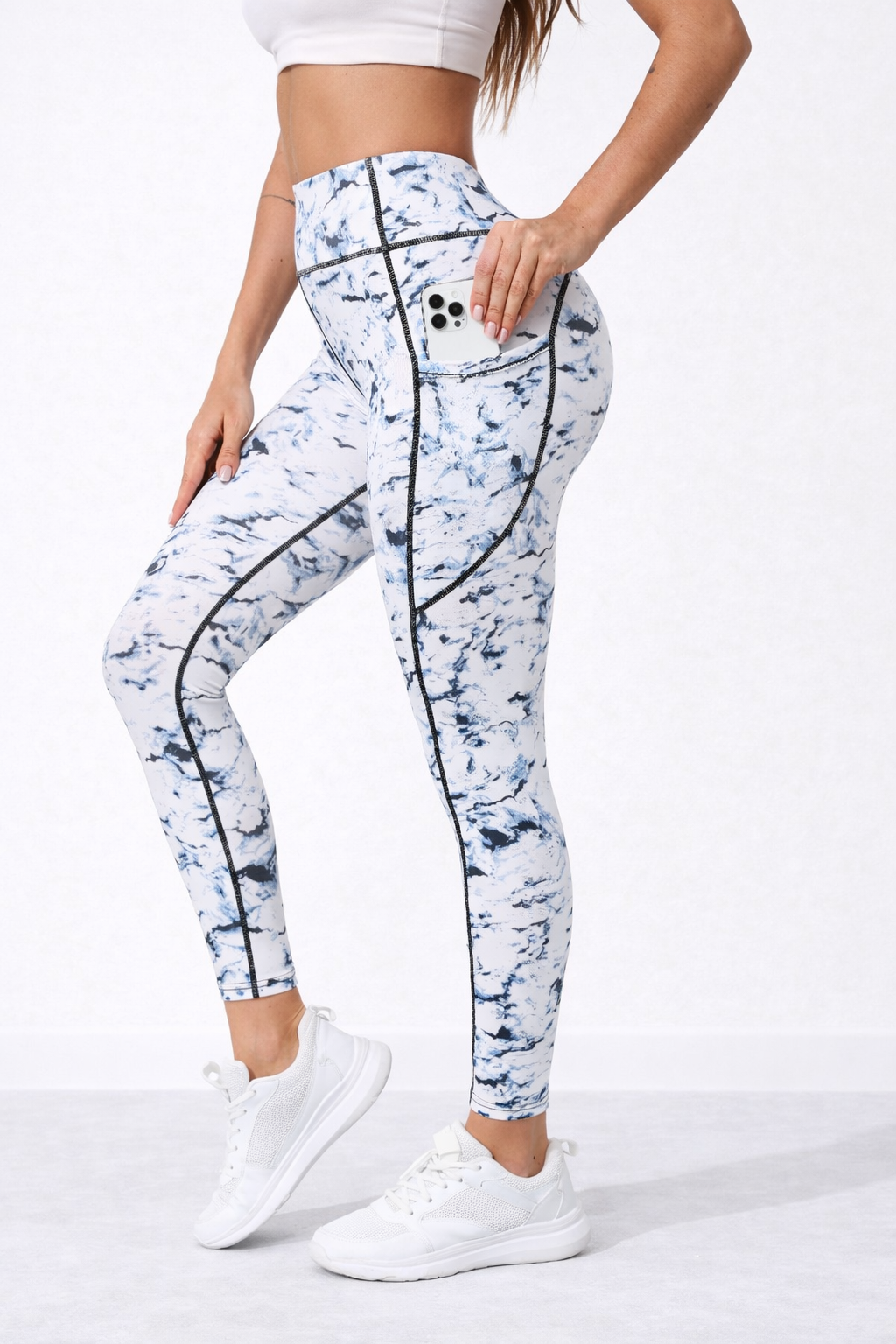 Klosonfy Sculpt High-Waist Printed Leggings