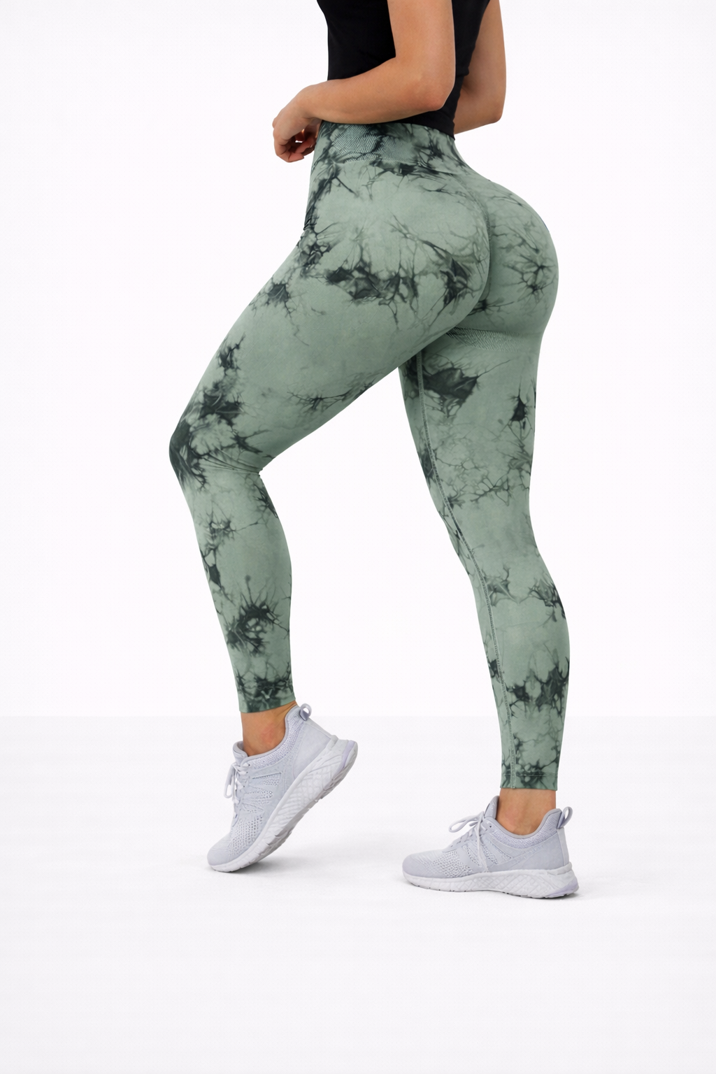 Klosonfy Seamless Tie-Dye Sculpt Leggings